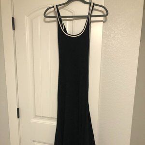 Summer black maxi dress